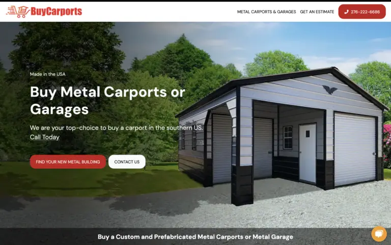 Buycarports new website